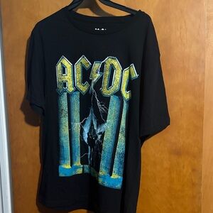 AC/DC Black and Yellow Short Sleeve Tee